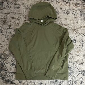 lululemon athletica Olive Green Hooded Sweatshirt